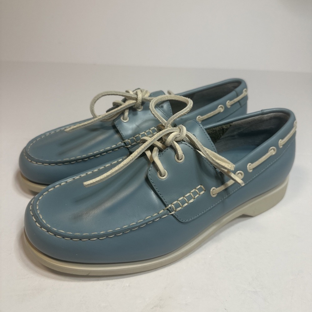 Cole Hahn Resort Yacht Club Blue Boating Shoes Leather Sailing 9.5M C00035